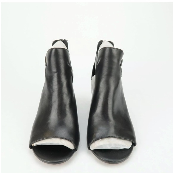 Isola Lillith Womens Black Leather Open Toe Bootie - Picture 3 of 6